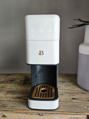 Beautiful by Drew Perfect Grind Single Serve Coffee Maker White